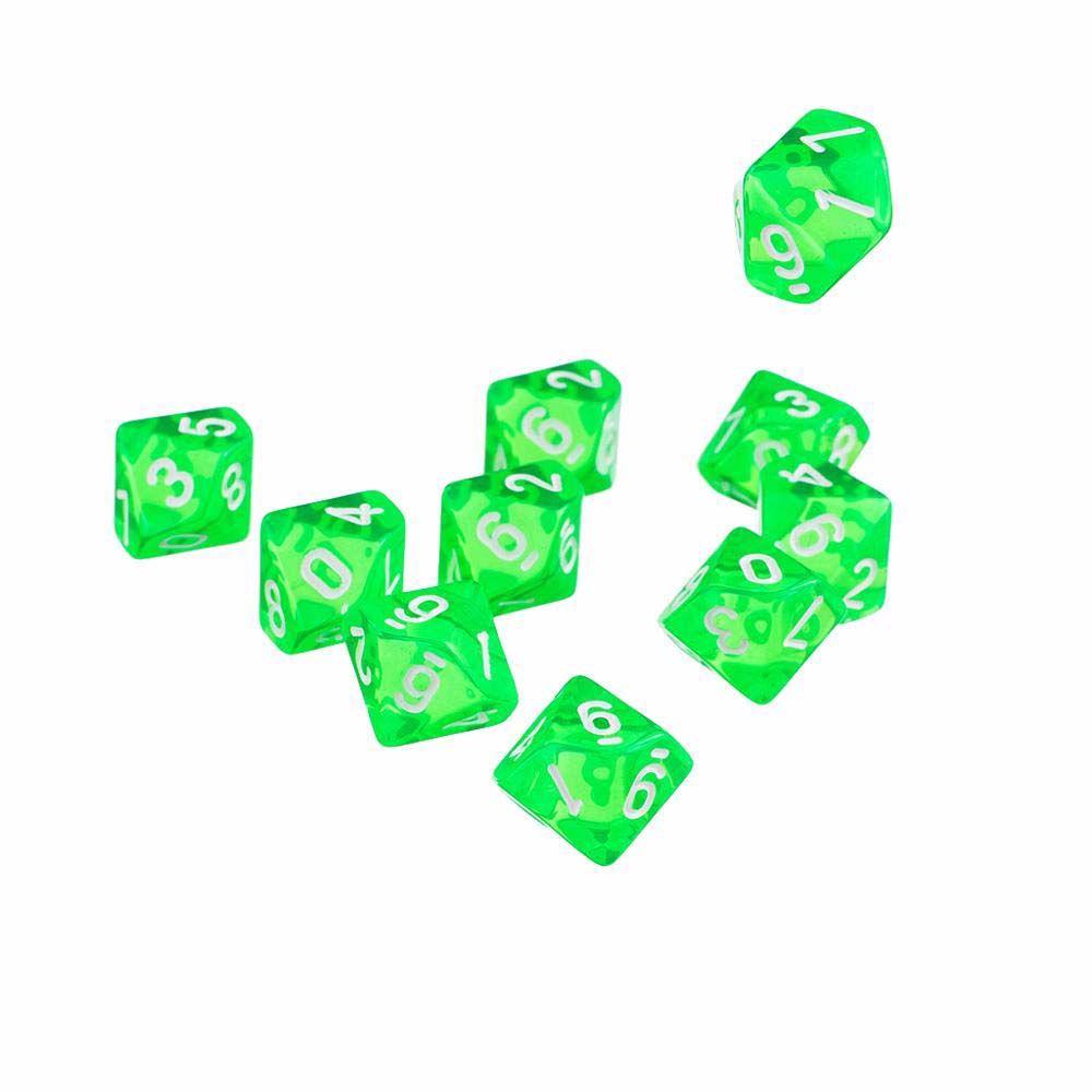 10Pcs Family Party Entertainment Playing Games Board Games Game Toys Dice Game Dice D10 Dices