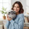 Gift Fluffy Sheep Cozy Chubby Pillow Huggable Skin-Friendly Sheep Ball Bedroom Decor