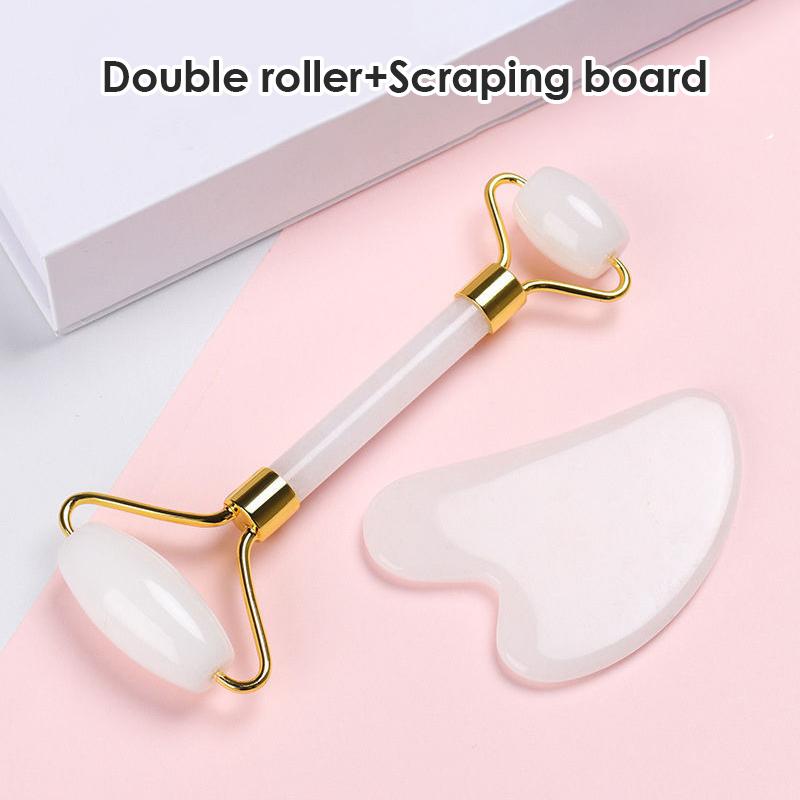 Jade Roller Gua Sha Board Anti Aging Face Massage Beauty Care Slimming Tools