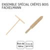 Set of 2 Wooden Pancake Utensils Fackelmann Wood Edition Ref. 9984450