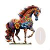 Horse Statue Figurine Animal Sculpture Home Decor Gift Tabletop Crafts Acrylic Sign Table Ornament