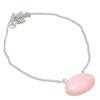 Pink Opal Gemstone 925 Sterling Silver Jewelry Necklace 18"