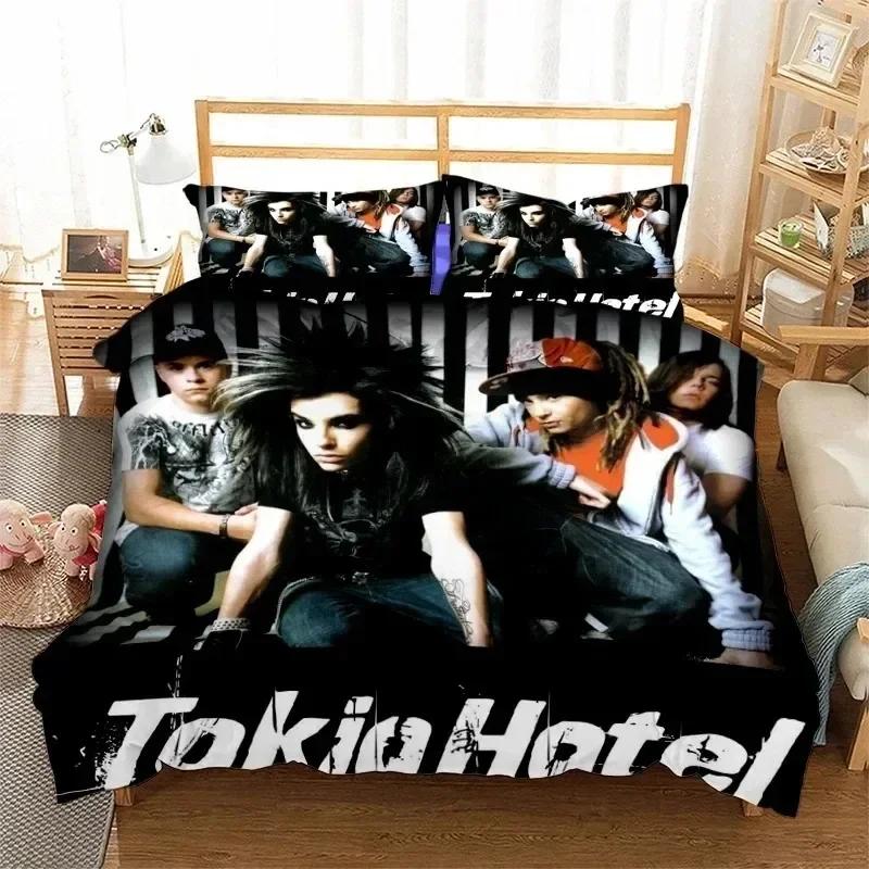 Rock band Tokio Hotel 3D NEW Duvet Cover Pillowcase Bedding Set Adult Boy Girl Bedroom Decoration Children Single Double Large