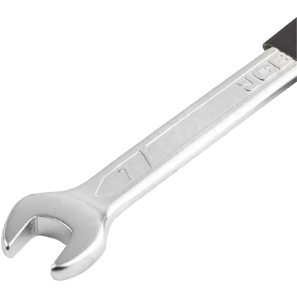 JCB 75 degree angled open end wrench 7mm CR-V steel double ended