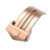 Folding Watch Buckle Stainless Steel Watchband Clasp Double Button Clasp  For Leather Silicone Band