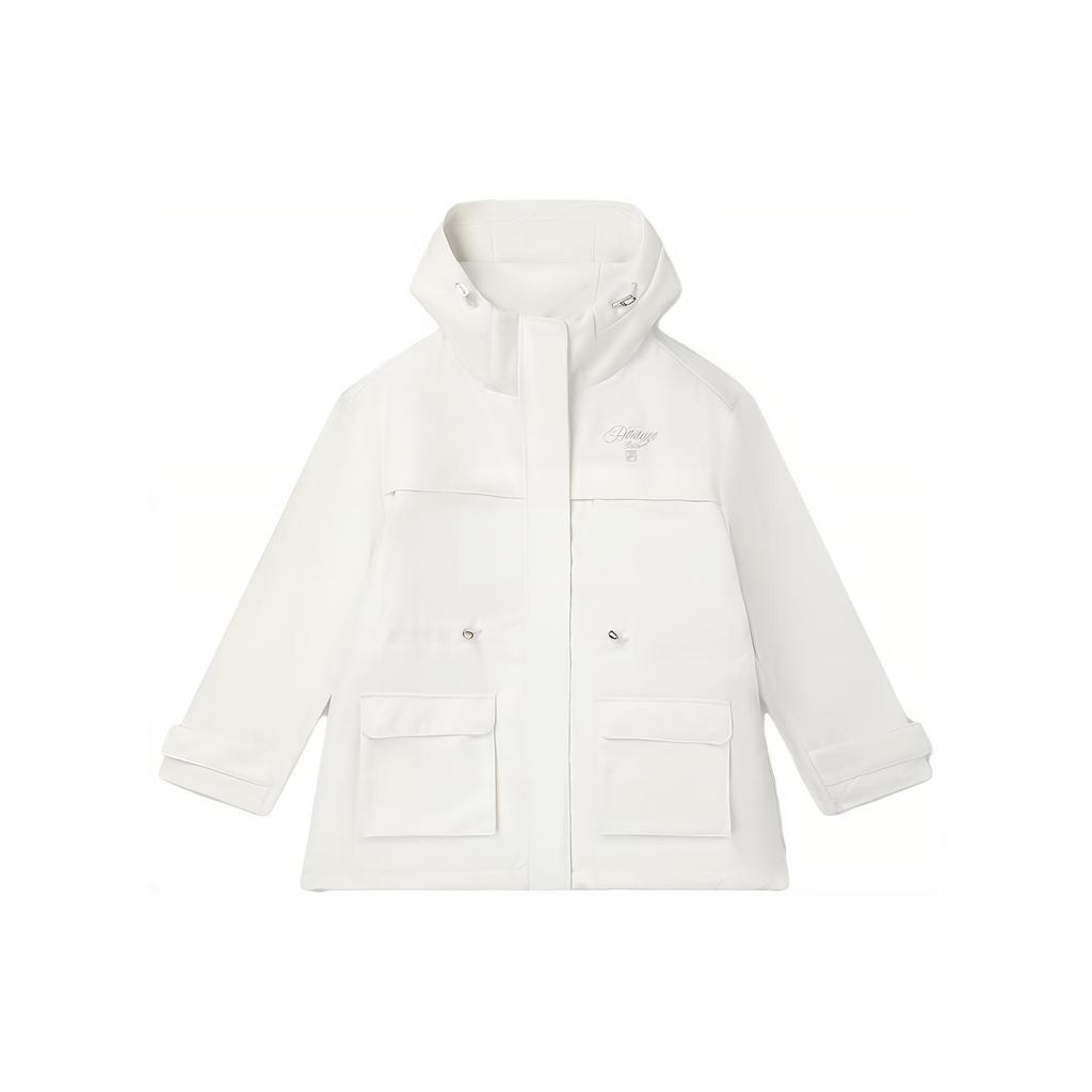 New FILA X THE MET Co branded Series Jacket Women's Porcelain White F11W348702F-IV