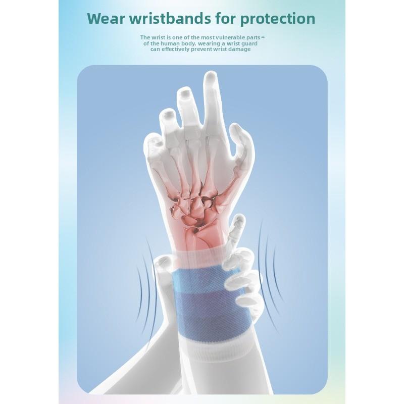 Exercise Cycling Running Fitness Basketball Badminton Wristband for Protection Against Sweat and Sprains Colorful Cotton Towel for Wrist Protection