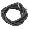 Rhinestone Rope 6mm Width Shiny Glitter Decorative Cord Trim Accessories for Shoes ClothingBlack