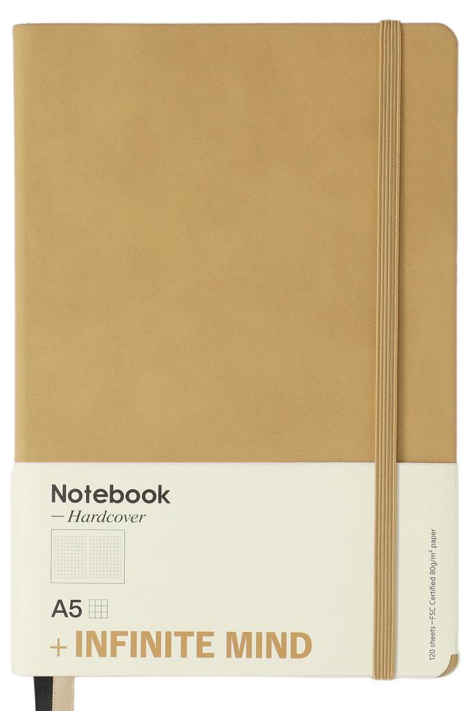 INFINITE MIND Твердый переплет A5 ПУ кожа Расширьте Улучшите свой разум с помощью стильных школьных канцелярских товаров ПУ 5мм блокнот, Воображение, Письмо, Журнал,