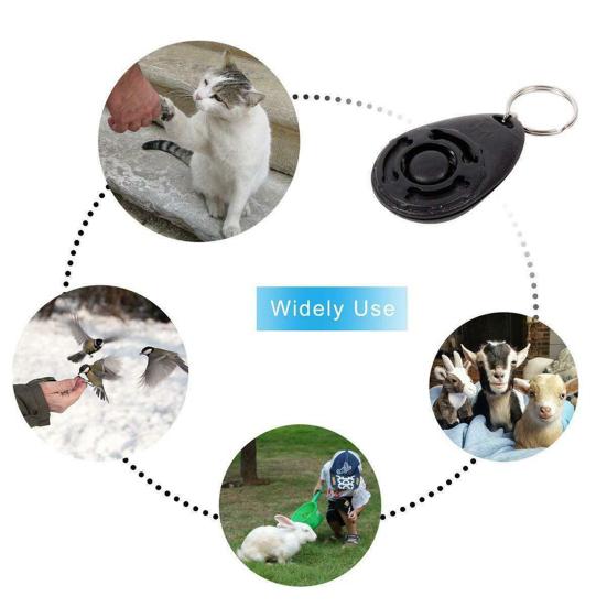 Pet Trainer Овальной формы эластичный ABS кликер для дрессировки собак для улицы