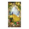 Элегантная картина на холсте в китайском стиле «Павлин», роскошное золотое животное, настенное искусство для декора комнаты на веранде