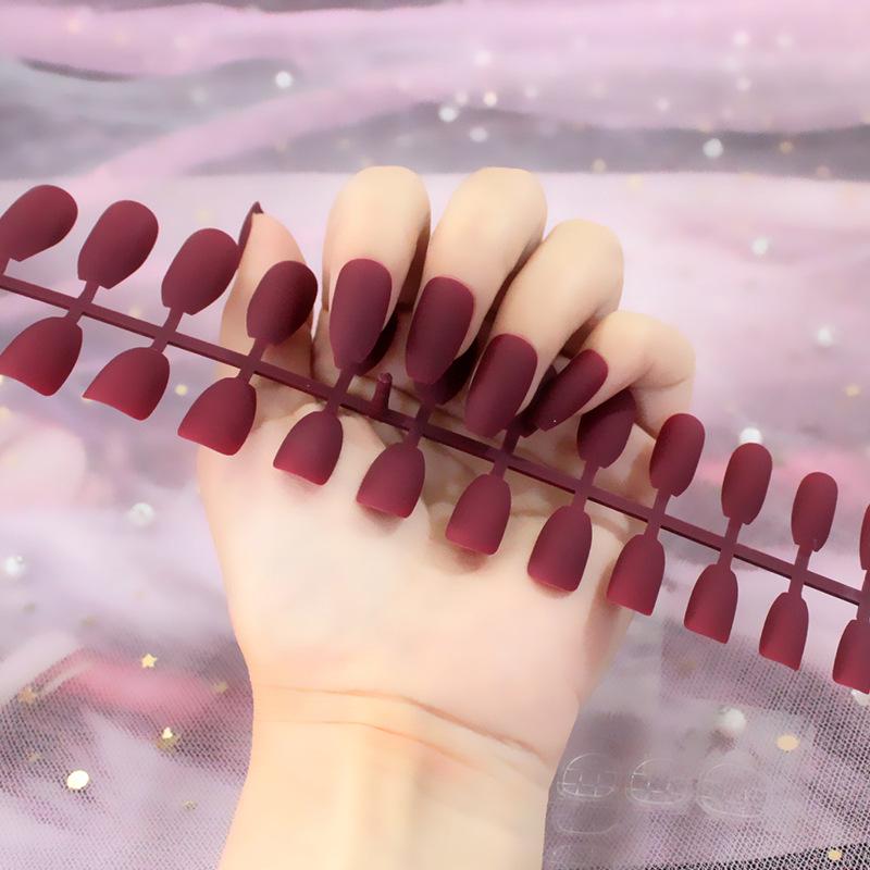 24 шт./компл. DIY быстрые ногти, матовые, матовые, длинные, Т, однотонные, накладные ногти, разноцветные полоски, готовый маникюр, маникюр