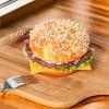 Soft PU Beef Burger Model Realistic Fake Bread Party Decoration Food Simulation Model  DIY Display