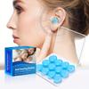 12pcs Reusable Silicone Ear Plugs Noise Reduction for Swimming Shooting Drumming Airplane Travel Sleep Protection