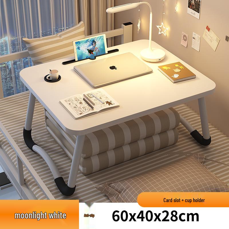 Compact Folding Bedside Table - Study Desk & Laptop Stand