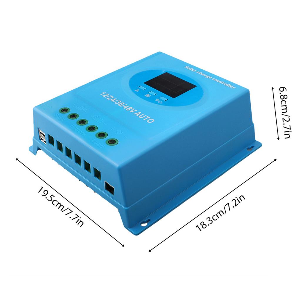 Контроллер заряда солнечной батареи MPPT 150A 12В 24В 36В 48В Автоматическая адаптация Контроллер заряда с ЖК-дисплеем с подсветкой