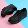 Women's Shoes Autumn and Winter Lace-up Versatile Nurse Shoes Women's Soft-soled Breathable Thick-soled Fashion Casual Shoes Comfortable Flat Shoes