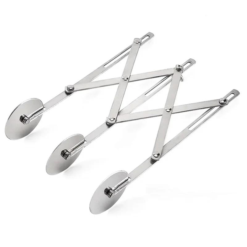 Инструменты для выпечки торта для пиццы, ножи для пиццы, многофункциональные гибкие колеса из нержавеющей стали 3/5/7, тестоделитель, роликовый кухонный резак