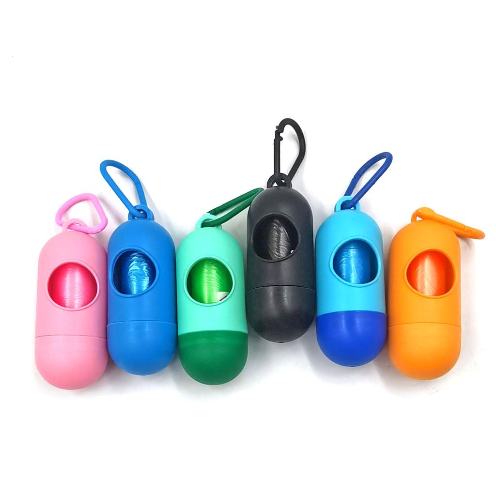 Pet Print Trash Bag Pill Dog Poop Bag Cat Poop Bag Capsule Pet Trash Bag Dispenser