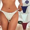 3Pcs Women Letter Bling Thongs Solid Seamless Panties Simple Comfy Breathable Stretchy Intimates G-String M L Xl Xxl