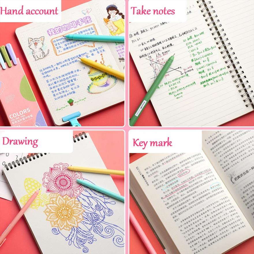 5 шт./компл. гелевые ручки, милые кавайные корейские японские канцелярские принадлежности, школьные принадлежности, офисные принадлежности ZPG