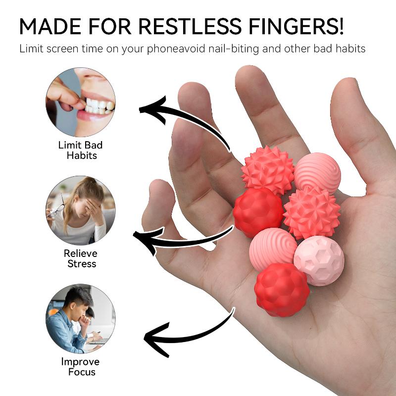 Kid Silicone Magnetic Sensory Balls Fidget Toy Worry Balls Autism Calming Fidgeting Toy Adults Anxiety Relief Stress Sensory Toy