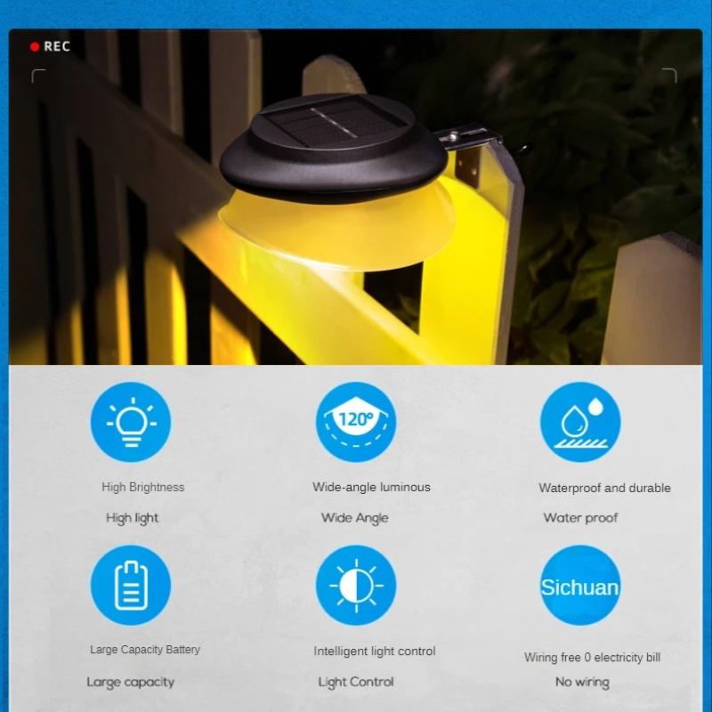 Солнечный светодиодный светильник, уличный светильник для двора, дома, забора, стены, с датчиком движения, декоративный светильник для патио и сада, наружный настенный светильник