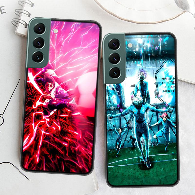 Чехол для телефона Аниме Blue Lock Для Samsung Galaxy S22 S25 Ultra S21 S10 Plus S26 Edge S20 S23 S24 FE Чехол Силиконовый Мягкий TPU Cle