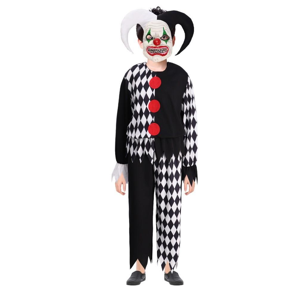 Cosplay Clown Costume Mask Role Play Halloween Events Stage Gift Performance