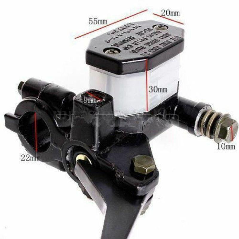 7/8" Brake Master Cylinder with Lever for Suzuki GN125 GS125 125c Aluminum Hydraulic Clutch Pump 10mm Mirror Hole Replacement