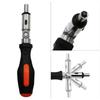 1/4 Inch Hex Interface Ratchet Screwdriver Foldable T-type Screwdriver Bicycle Repair