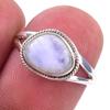 Natural Rainbow Moon Stone Gemstone Handmade 925 Sterling Silver Ring S.6 M6d78