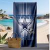 Индивидуальное пляжное полотенце Dallas Cowboys, Напечатайте свое имя Текст Легкое Впитывающее полотенце для плавания Путешествий