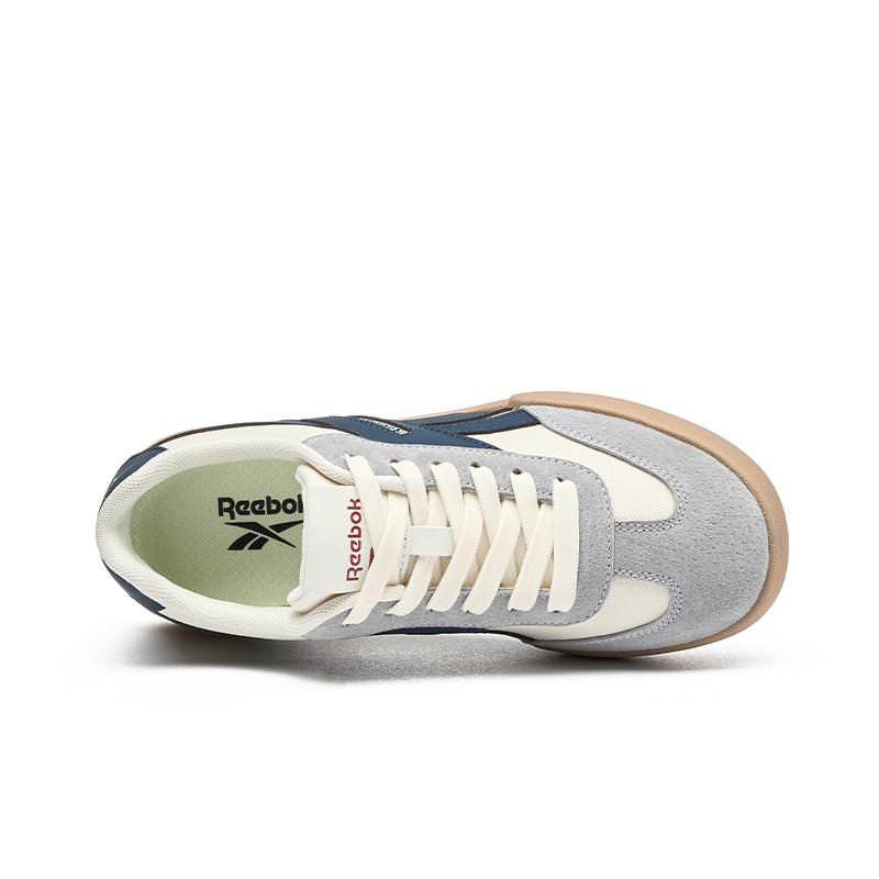 Reebok Smash CN 01 Мягкий верх Легкая мода Нескользящие Износостойкие Дышащие Низкие кеды-кроссовки Унисекс Синий Белый Серый SMASH-CN-01