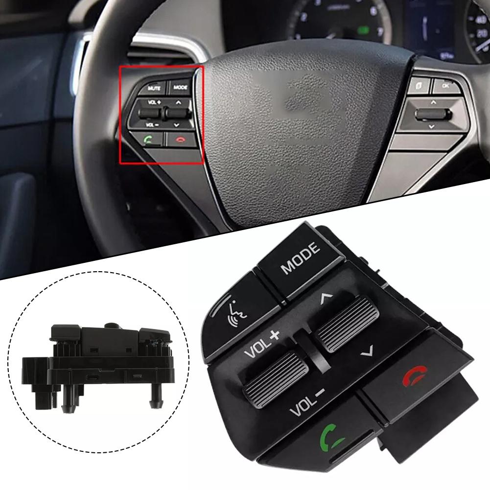 Замена салона автомобиля Черный переключатель рулевого колеса Hyundai Sonata Переключатель Совершенно новое состояние Простая установка