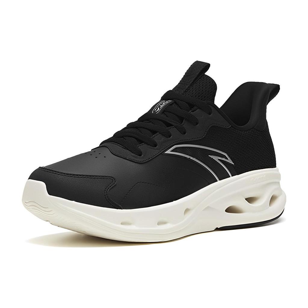 Anta Energy Ring Comfortable Non-Slip Wear-Resistant Rebound Low-Top Running Shoes Men Sneakers Bright-Black White 112315575-11