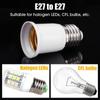 65mm/95mm/120mm E27 To E27 Extender Plastic Light Bulb Adaptor New Edison Screw Lamp