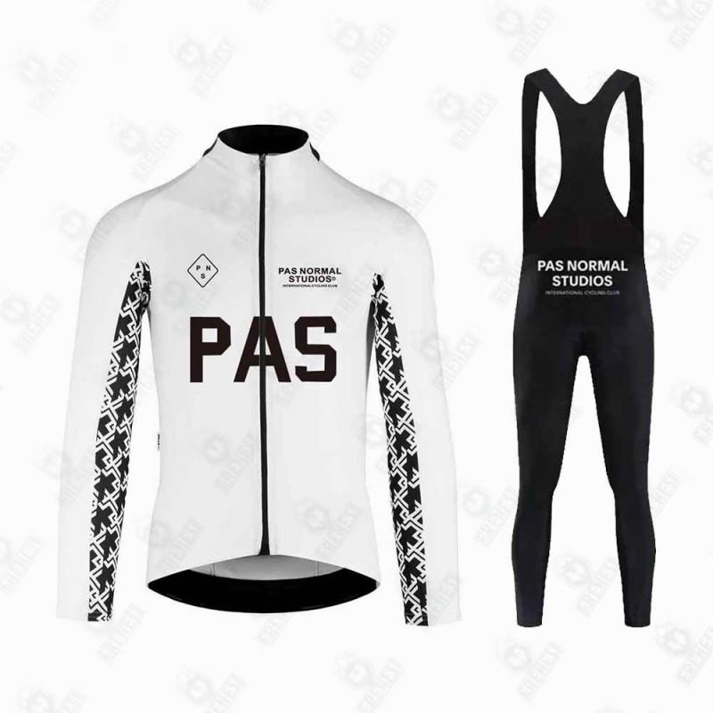 PNS Fleece Cycling Set Long Sleeve Bib Pants Road MTB Winter Outdoor Ride Unisex