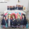 3D Print Anime K-ON Cute Kawaii Girl Bedding Set Duvet Cover Bed Set Quilt Cover Pillowcase Comforter King Queen Size Boys Adult