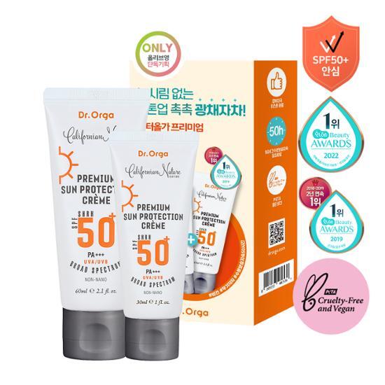Dr.Orga Premium Sun Protection Cream 60ml Promotion (+30ml Free)