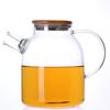 Glass Teapot Heat Resistant Glass Tea Infuser Pot With Wooden Cover Flower Tea Puer Kettle Coffee Cup Teapot Set
