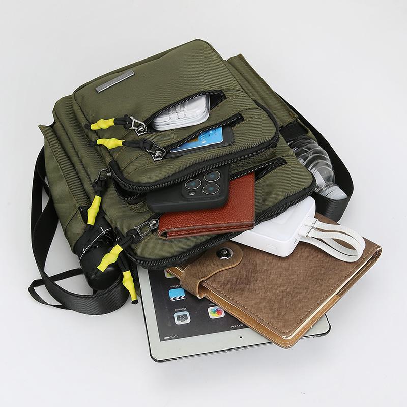 Мужская сумка через плечо из Оксфорда Однолямные сумки Большой объем Хранение Модная Много карманов Для деловых поездок Сумки через плечо Ежедневная сумка