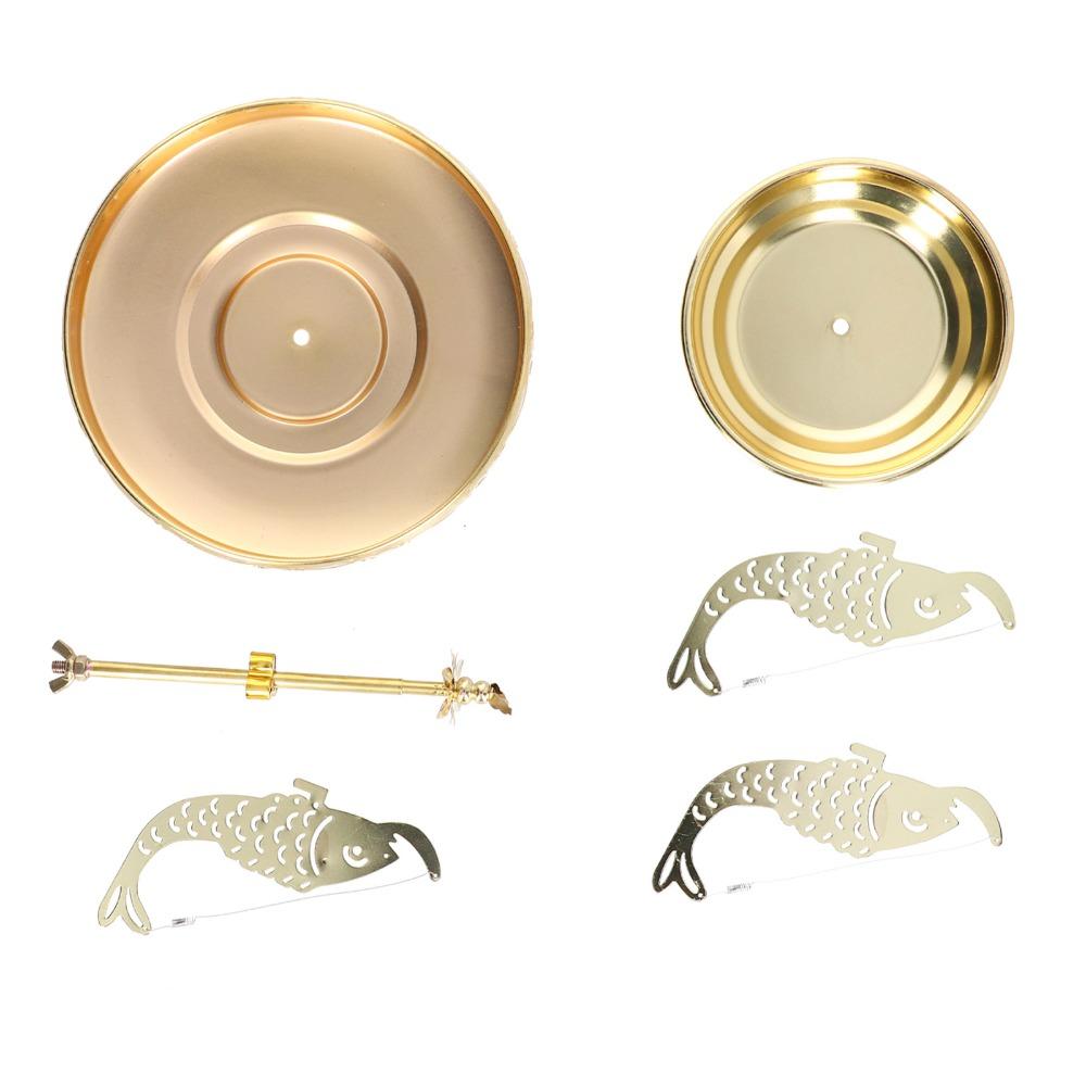 Golden Coil Incense Stand Stainless Steel Censer Support Easy Clean Incense Holder Yoga Space