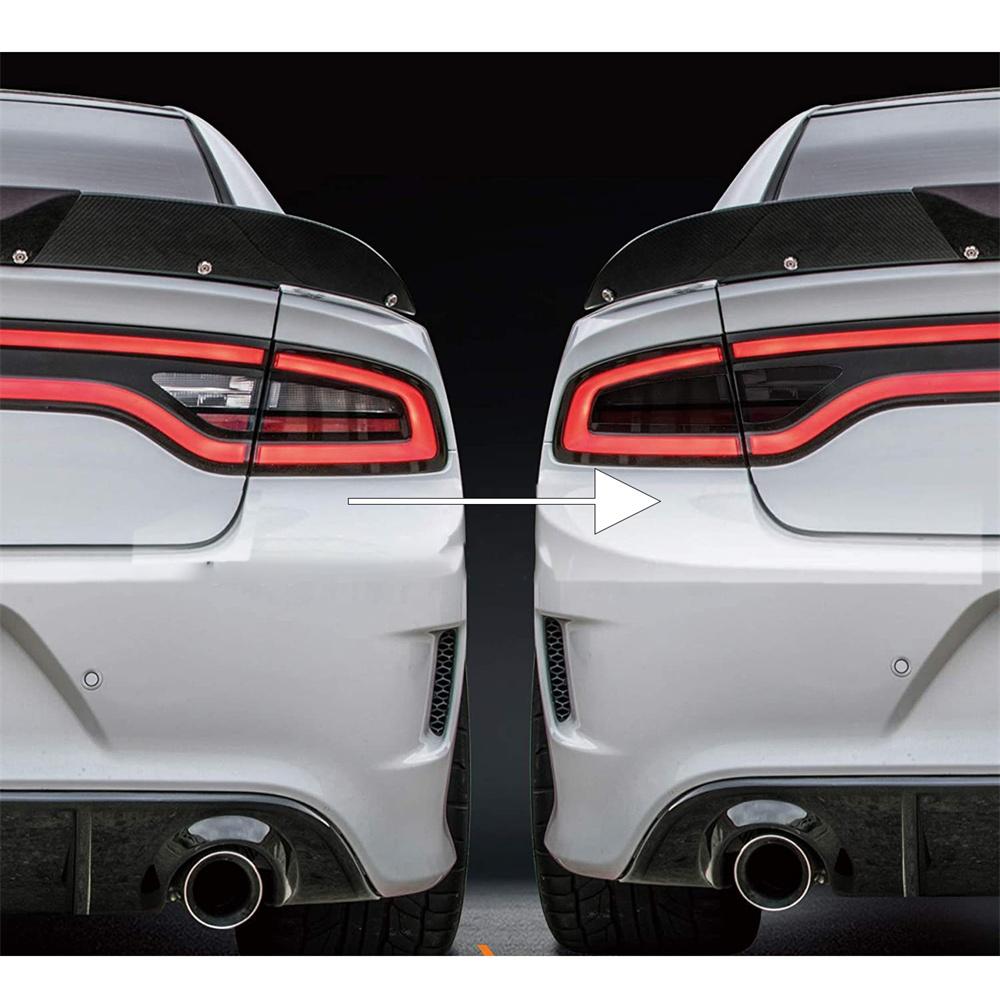 Для Dodge Charger 2015-2023 Накладки на задние фонари Виниловые тонированные наклейки Дымчатые