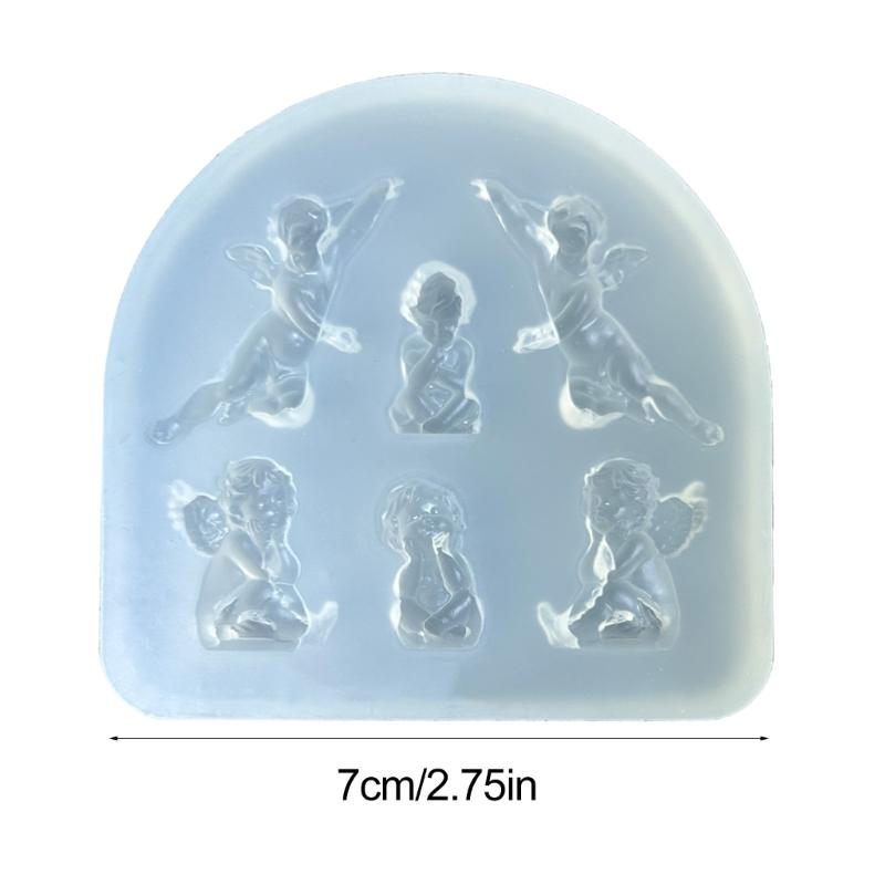 Многофункциональная силиконовая форма, силиконовые формы для рукоделия, форма ангела, формы для украшения ногтей, подходящие для изготовления поделок