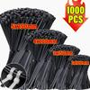 1000/100 шт. Нейлоновые кабельные стяжки Самозатягивающиеся стяжки для проводов Регулируемые стяжки для крепления кабелей Пластиковый зажим Термостойкая стяжка-молния для проводов
