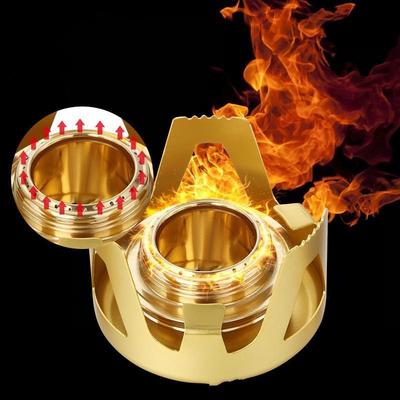 Горелка для плиты с крышкой-подставкой из алюминиевого сплава для кемпинга, приготовления пищи на спирту, переносная печь для пикника