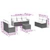 VidaXL Salon de Jardin avec Coussins 8 pcs, Canapés de Terrasse, Ensemble de Meubles de Patio, Mobilier d'Extérieur, Gris 3227565