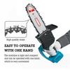 8 Inches Brushless Cordless Electric Chainsaw Pruning Saw Rechargeable Woodwork Cutter Garden Logging for 18-21V Battery