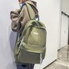 School Bag Junior High School Female High School Student Backpack Travel Solid Color Large Capacity Backpack